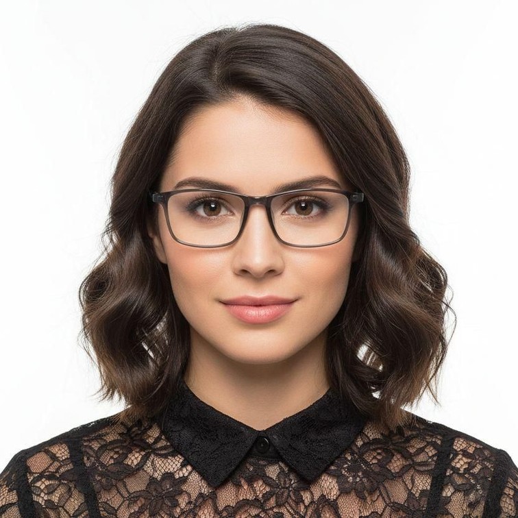 Rectangular Blue TR90 Glasses #BS1924-0214