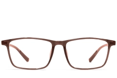 Lunettes rectangulaires marron TR90 #BS1924-0215
