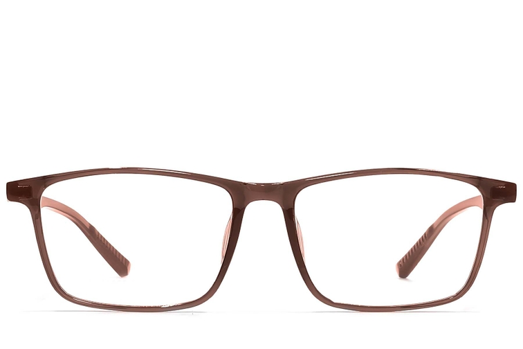 Rectangular Brown TR90 Glasses #BS1924-0215