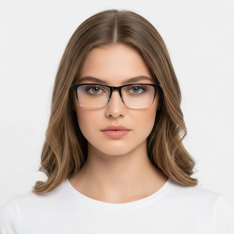 Rectangular Black TR90 Glasses #BS1924-0216