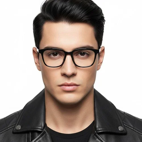 Lunettes rectangulaires noires TR90 #BS1924-0217