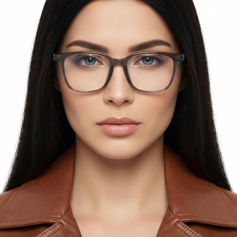 Lunettes rectangulaires vertes TR90 #BS1924-0218