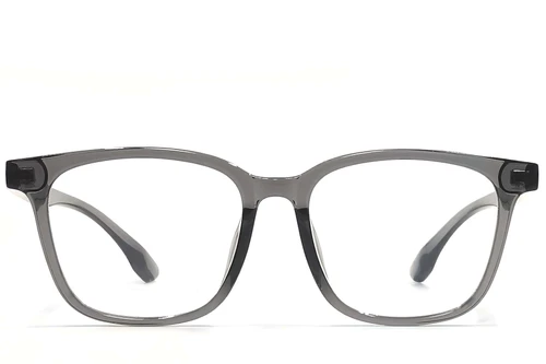 Rectangular Gray TR90 Glasses #BS1924-0219