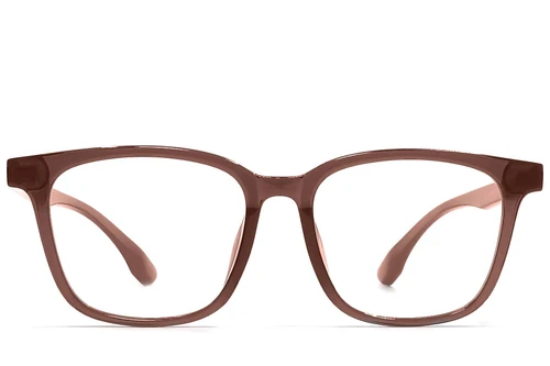 Rectangular Brown TR90 Glasses #BS1924-0221