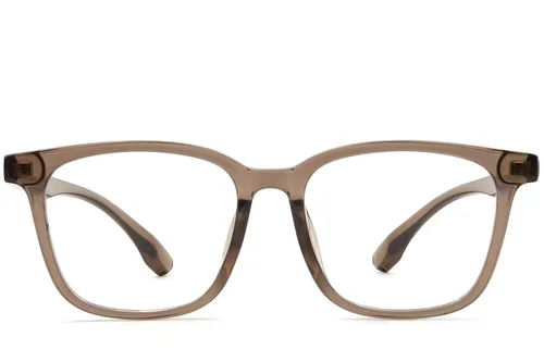 Lunettes rectangulaires marron TR90 #BS1924-0221