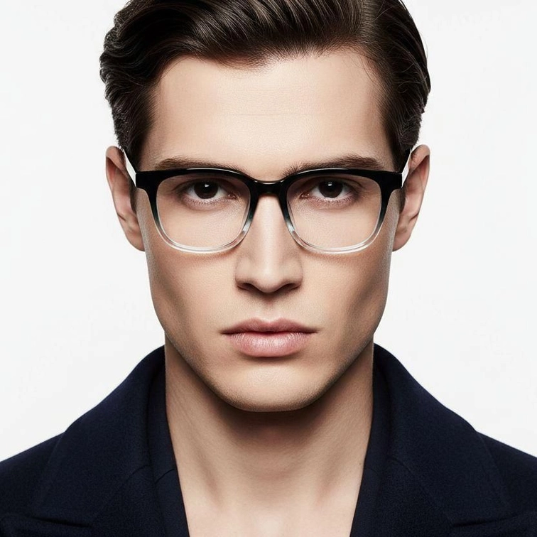 Lunettes rectangulaires noires TR90 #BS1924-0222