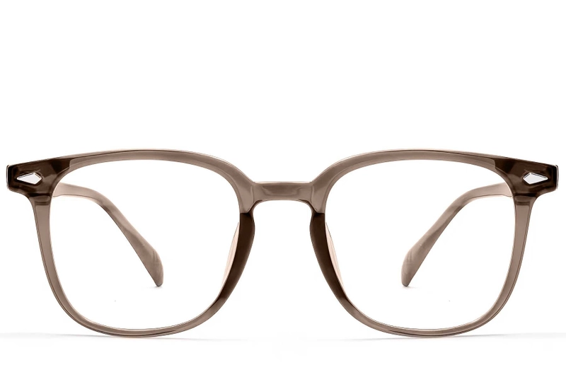 Lunettes rectangulaires marron TR90 #BS1924-0227