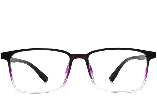 Lunettes rectangulaires violettes TR90 #BS1924-0231