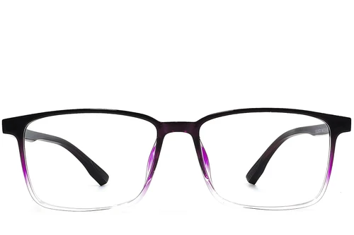 Rectangular Purple TR90 Glasses #BS1924-0231