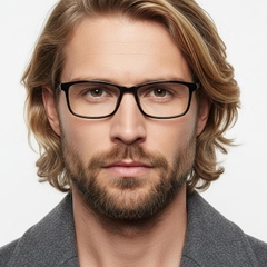 Gafas rectangulares negras TR90 #BS1924-0232