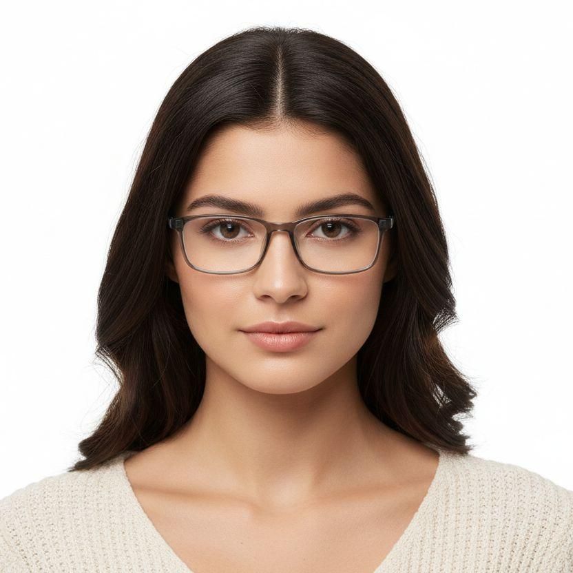 Rechteckige grüne TR90-Brille #BS1924-0234