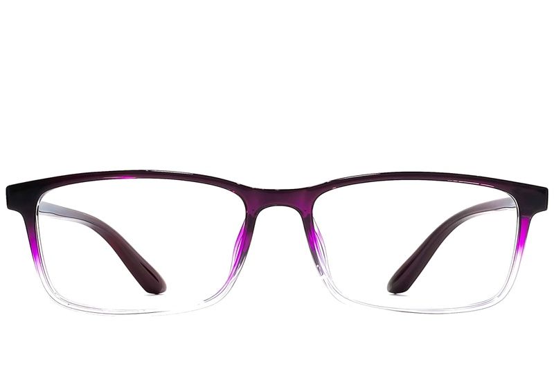 Occhiali rettangolari viola in TR90 #BS1924-0236