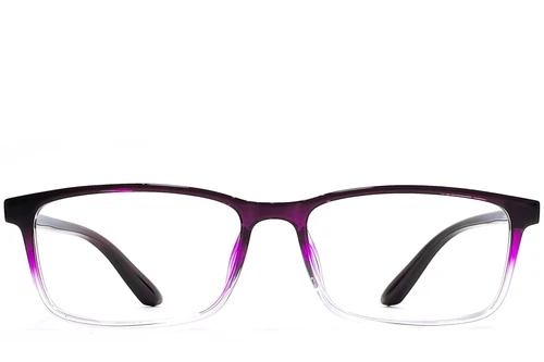 Rectangular Purple TR90 Glasses #BS1924-0236