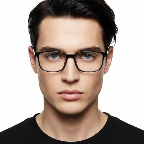Lunettes rectangulaires noires TR90 #BS1924-0237