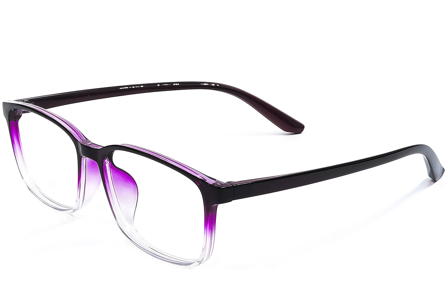 Rectangular Purple TR90 Glasses #BS1924-0239