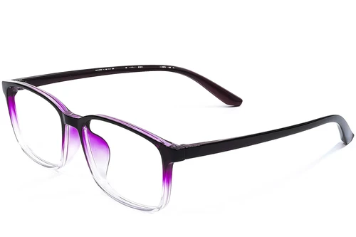 Rectangular Purple TR90 Glasses #BS1924-0239