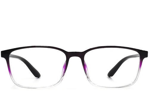 Rectangular Purple TR90 Glasses #BS1924-0239
