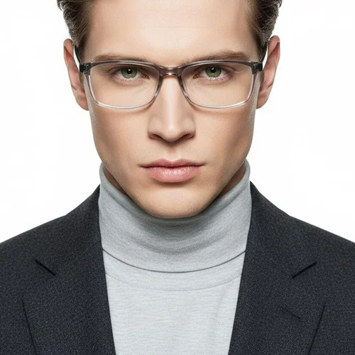 Lunettes rectangulaires grises TR90 #BS1924-0241