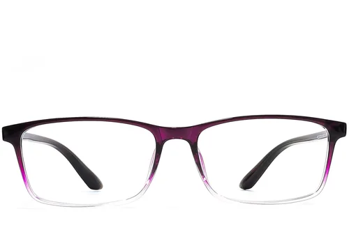 Lunettes rectangulaires violettes TR90 #BS1924-0244