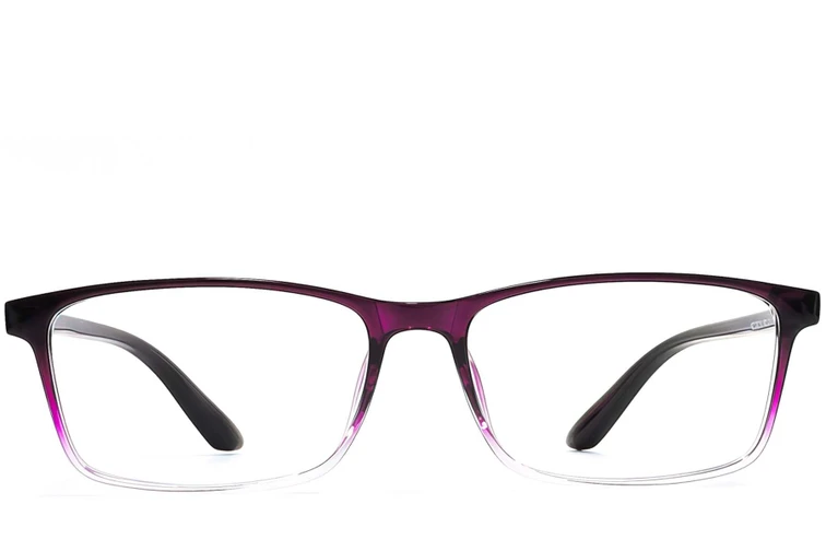 Gafas rectangulares TR90 moradas #BS1924-0244