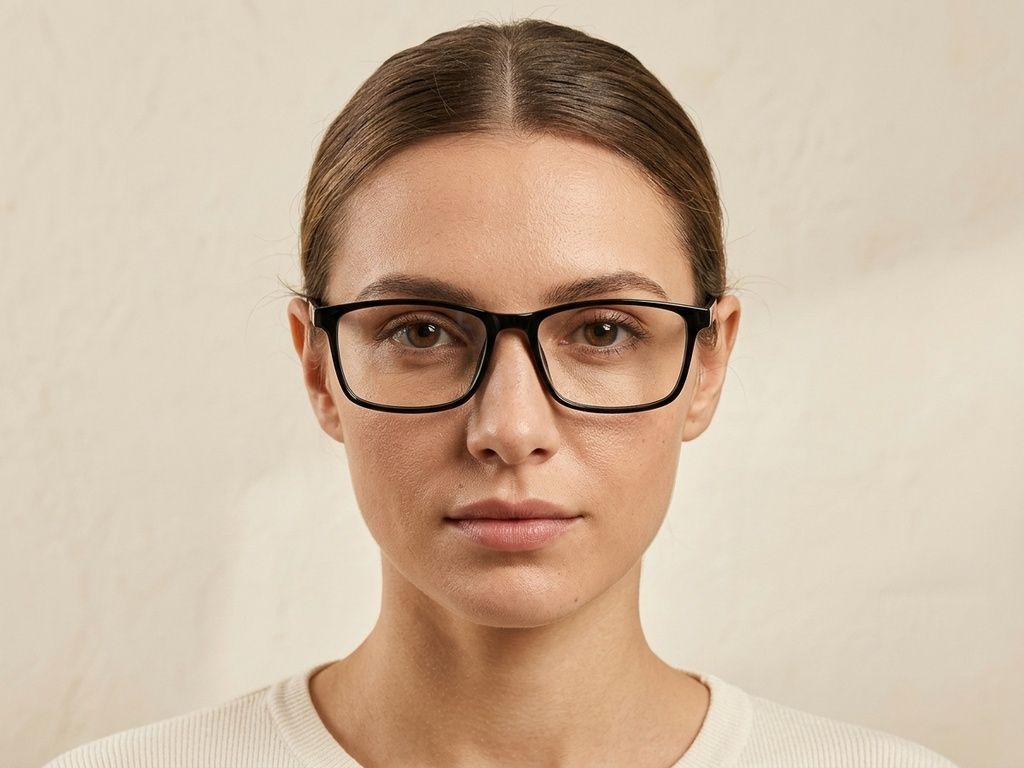 Rectangular Black TR90 Glasses #BS1924-0245