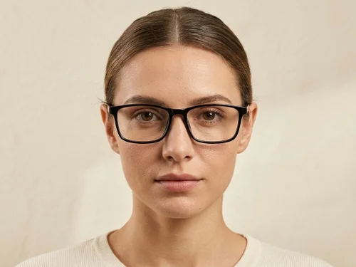 Lunettes rectangulaires noires TR90 #BS1924-0245