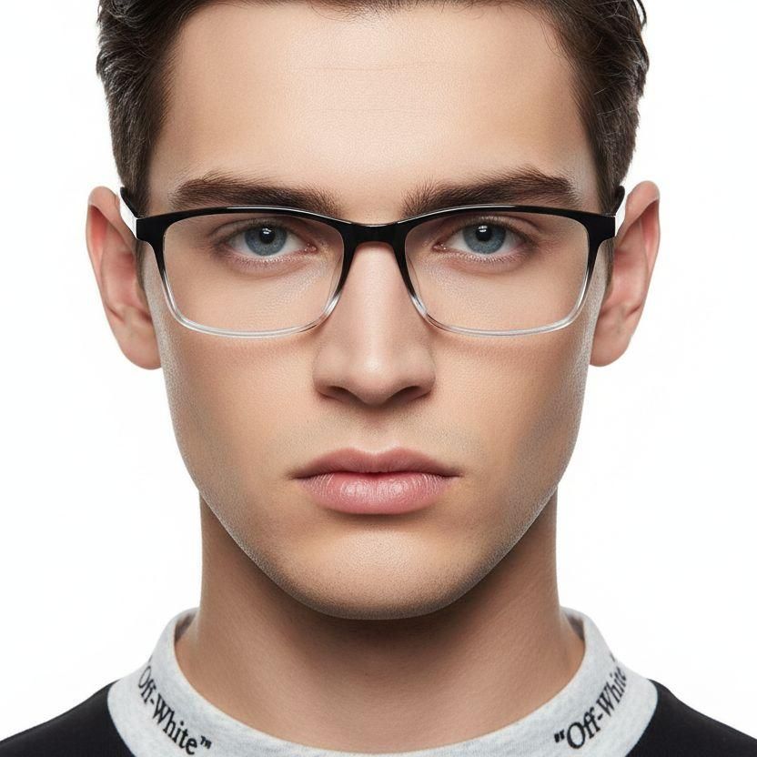 Gafas rectangulares negras TR90 #BS1924-0248