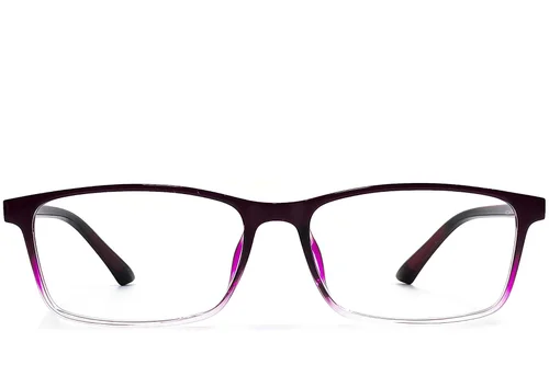 Lunettes rectangulaires violettes TR90 #BS1924-0249