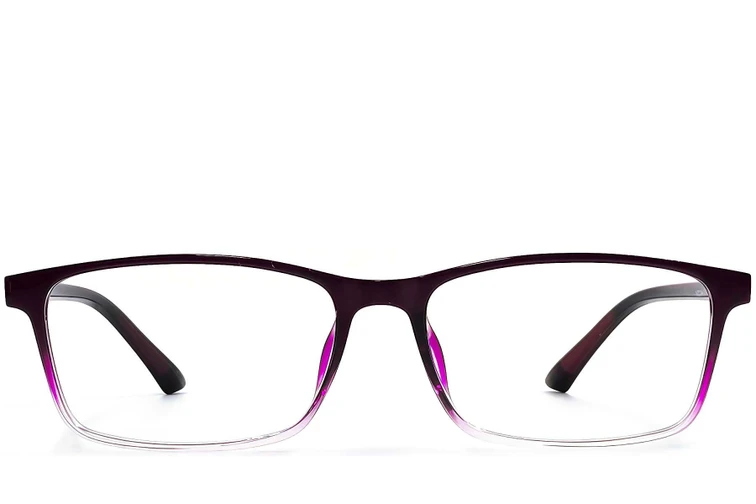 Gafas rectangulares TR90 moradas #BS1924-0249