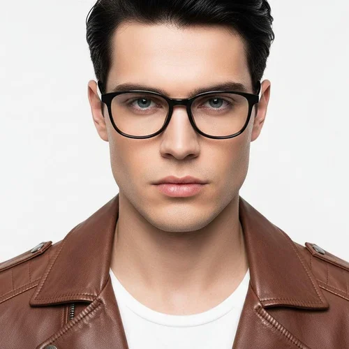 Lunettes rectangulaires noires TR90 #BS1924-0250