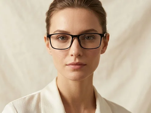 Lunettes rectangulaires noires TR90 #BS1924-0253