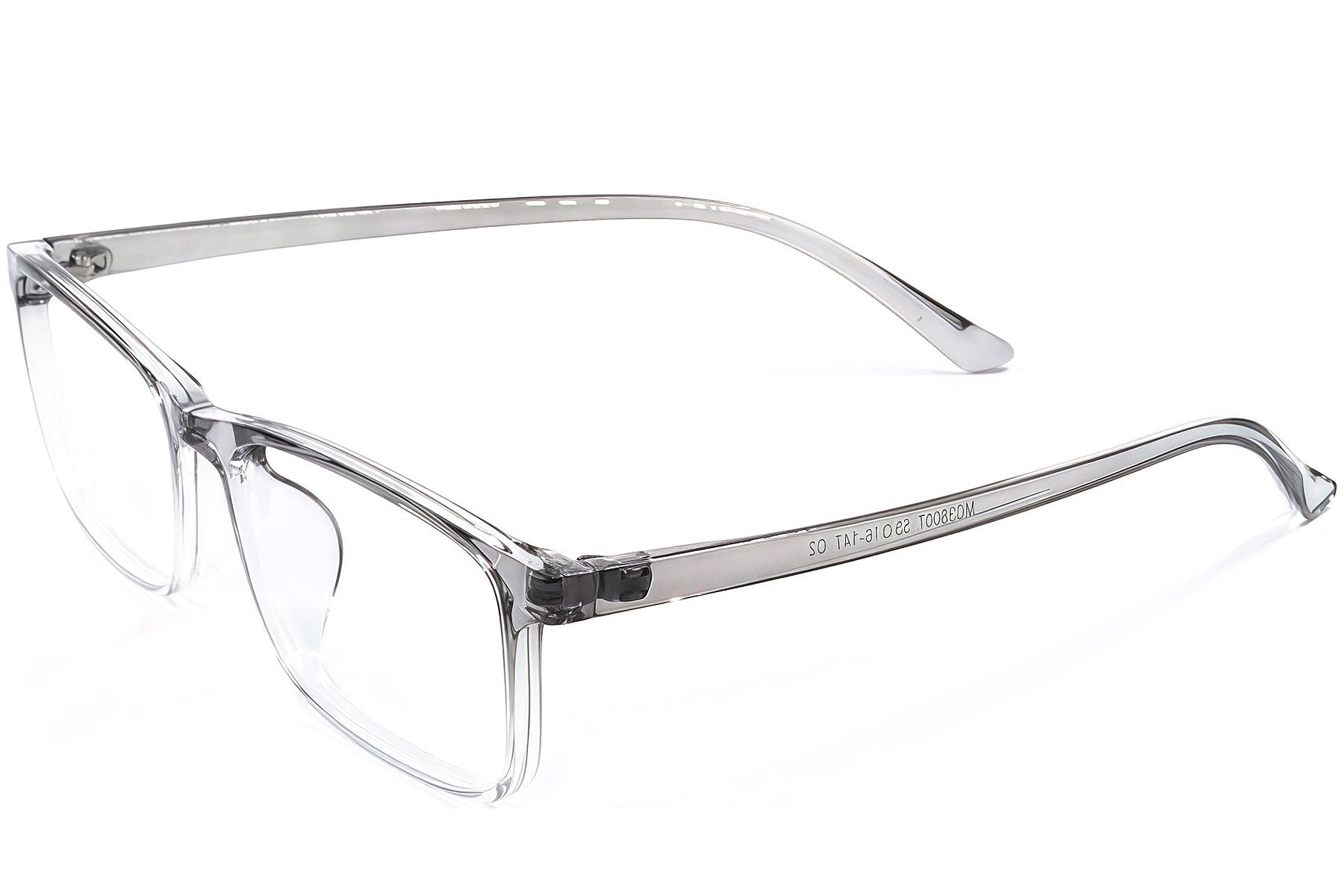 Rechteckige graue TR90-Brille #BS1924-0254