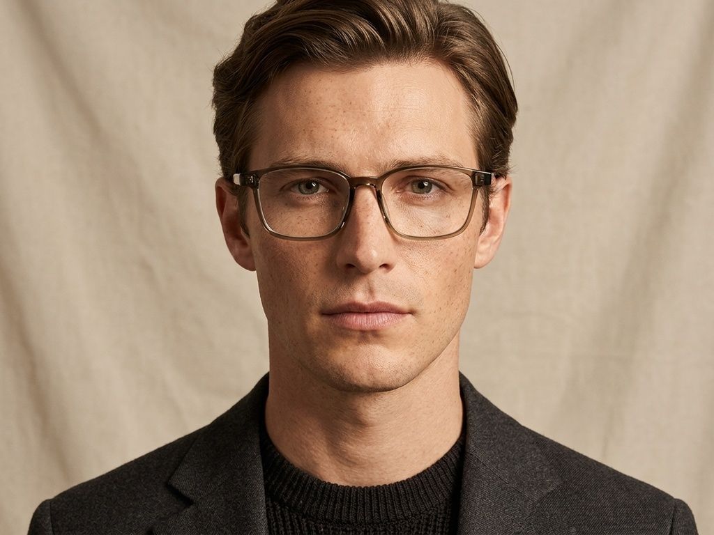 Rectangular Green TR90 Glasses #BS1924-0261