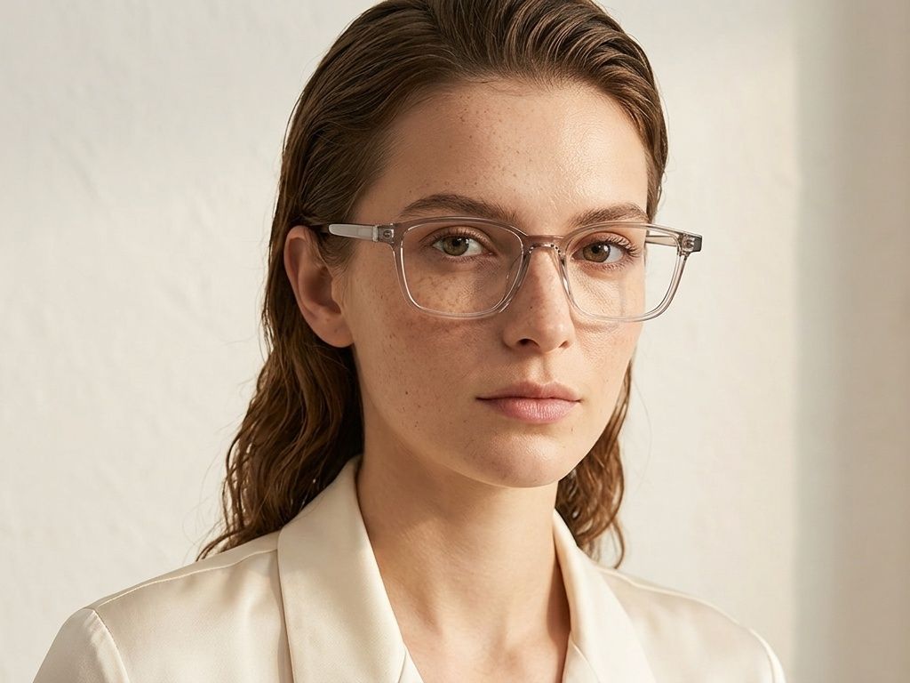 Rectangular Brown TR90 Glasses #BS1924-0263