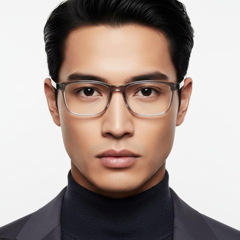 Rectangular Brown TR90 Glasses #BS1924-0267