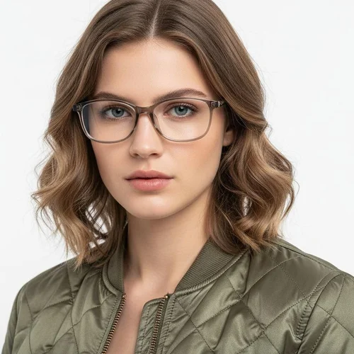 Lunettes rectangulaires vertes TR90 #BS1924-0270