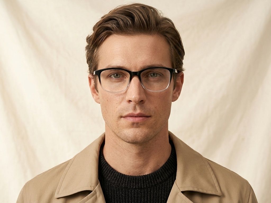 Rectangular Black TR90 Glasses #BS1924-0271
