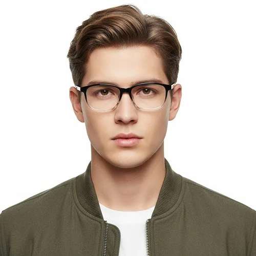 Lunettes rectangulaires noires TR90 #BS1924-0271