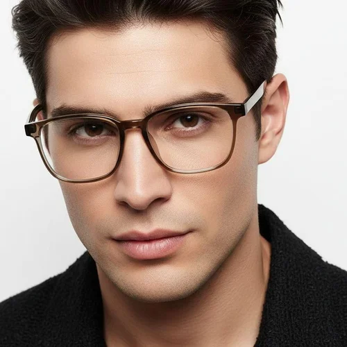 Lunettes rectangulaires vertes TR90 #BS1924-0273
