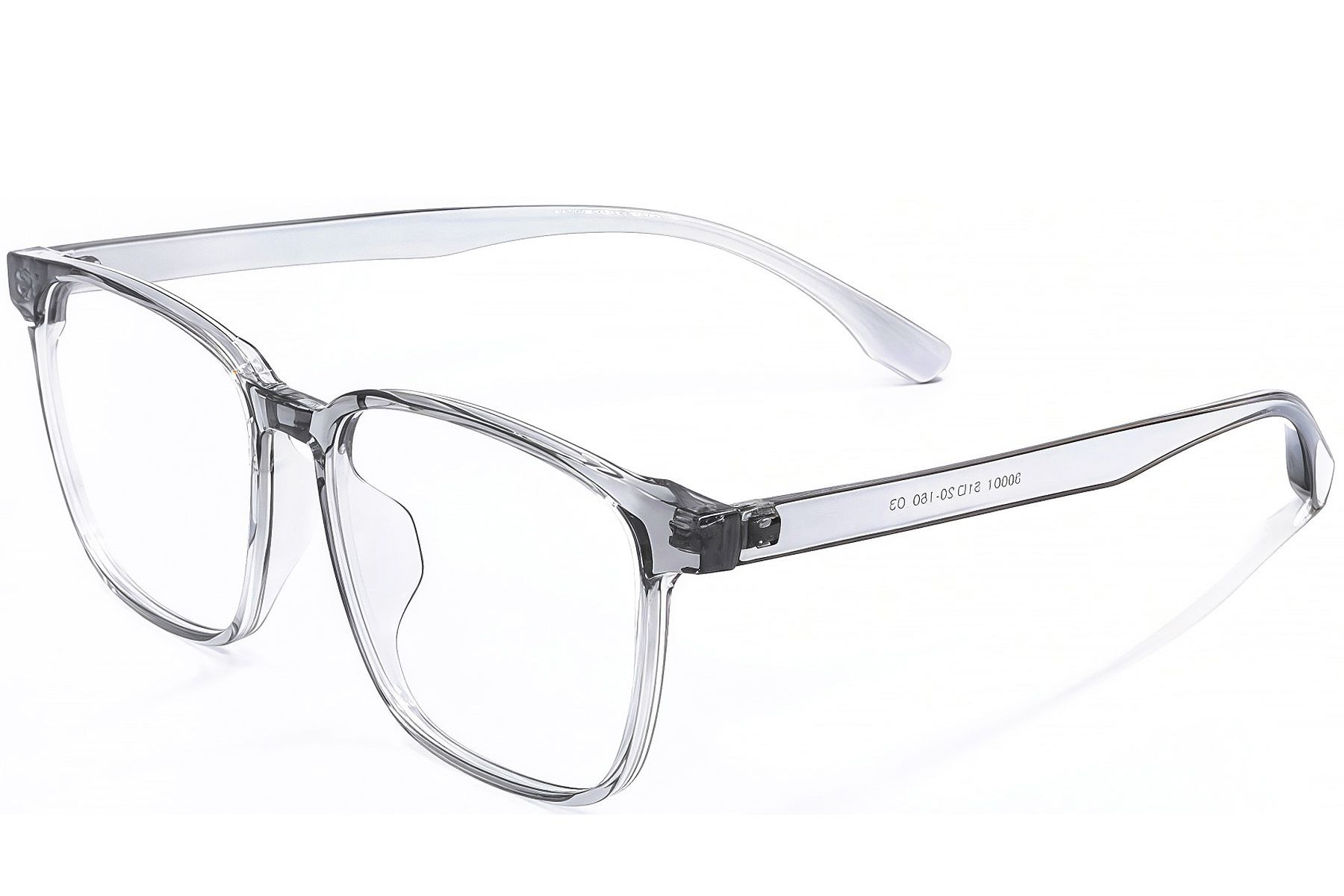 Rechteckige graue TR90-Brille #BS1924-0274