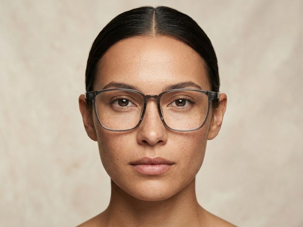 Rectangular Gray TR90 Glasses #BS1924-0275