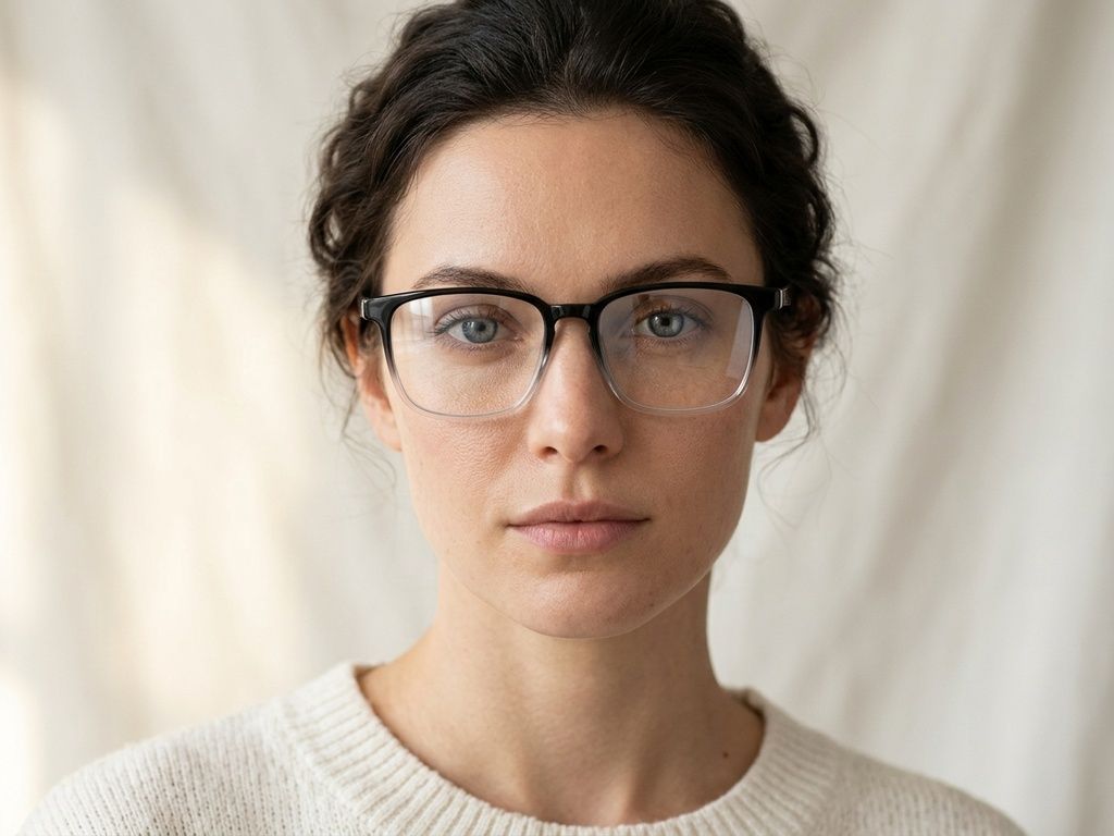Rectangular Black TR90 Glasses #BS1924-0277