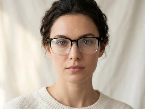 Lunettes rectangulaires noires TR90 #BS1924-0277
