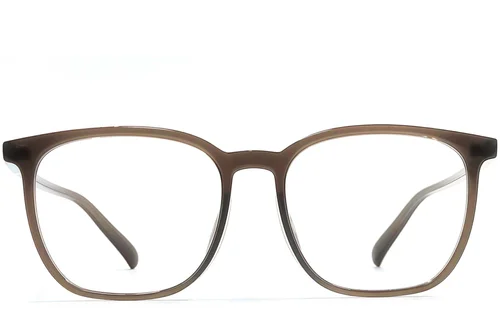 Lunettes rectangulaires marron TR90 #BS1924-0278