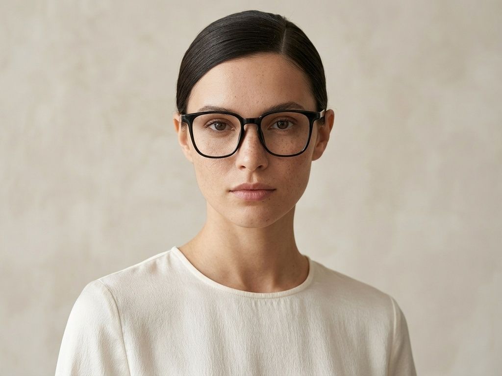 Rectangular Black TR90 Glasses #BS1924-0279
