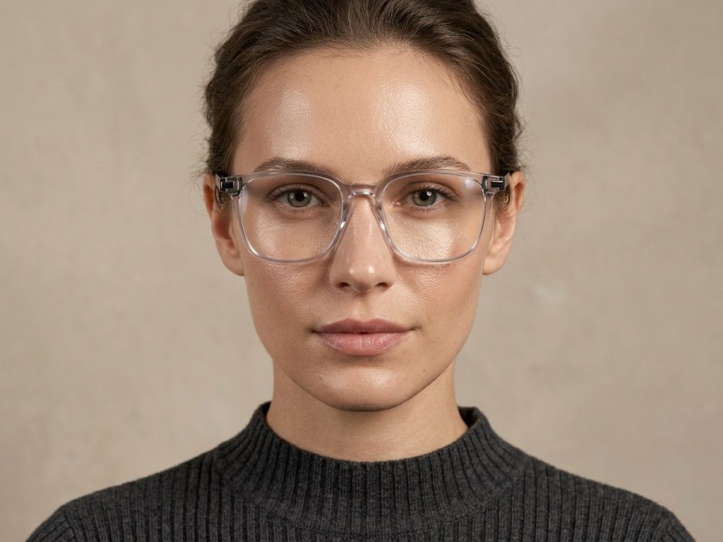 Rectangular Gray TR90 Glasses #BS1924-0281