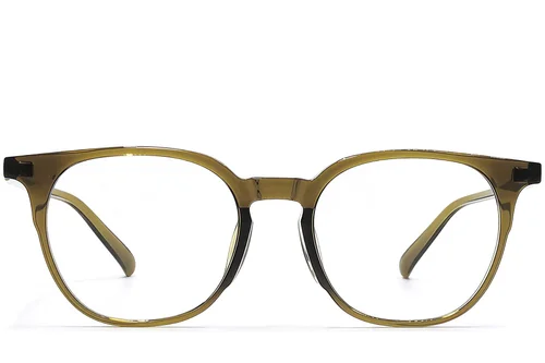 Lunettes ovales vertes TR90 #BS1924-0292