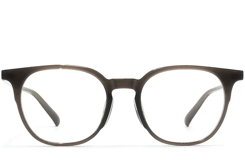Lunettes ovales marron TR90 #BS1924-0295