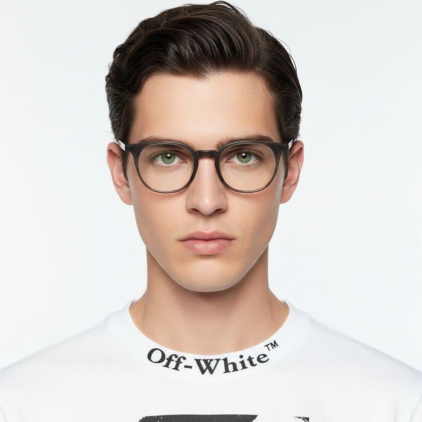 Oval Brown TR90 Glasses #BS1924-0295