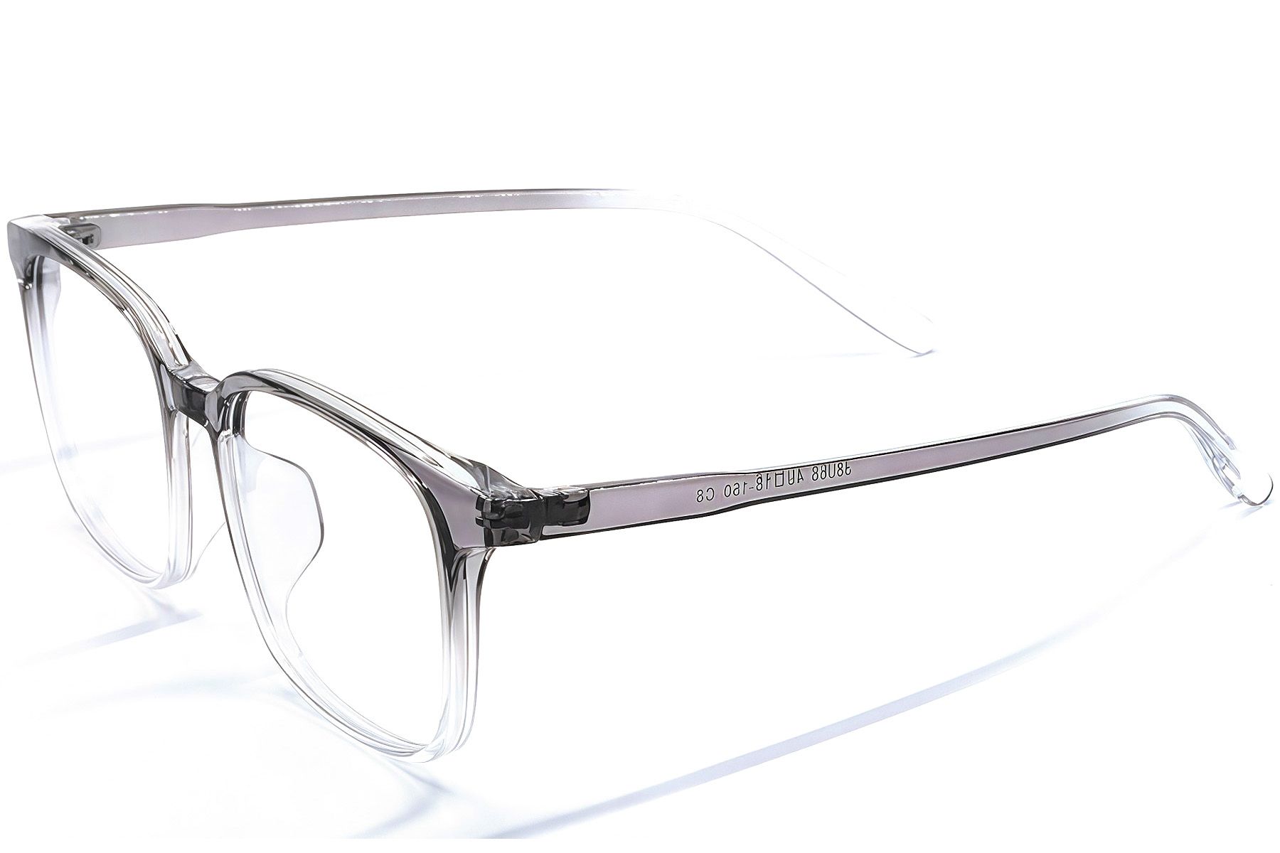 Rechteckige graue TR90-Brille #BS1924-0302